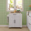 Chariot de cuisine avec plateau en bois manufacturé Sicilee-98750659