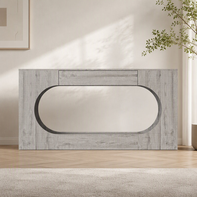 Console en bois avec tiroir, table d'entrée