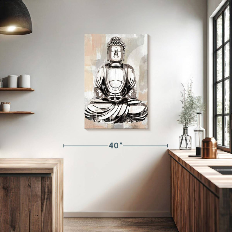 Adella Silver Buddha, 36" H x 24" W