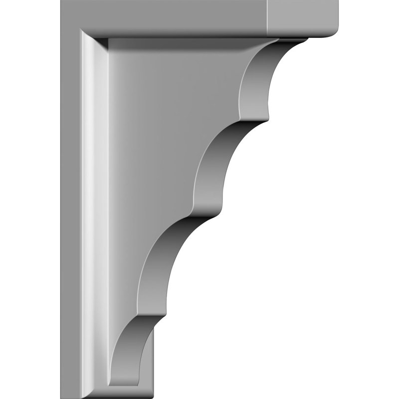 Off-White Urethane Traditional Decorative Bracket