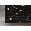 Tapis noir à motif floral Abgail-664762257