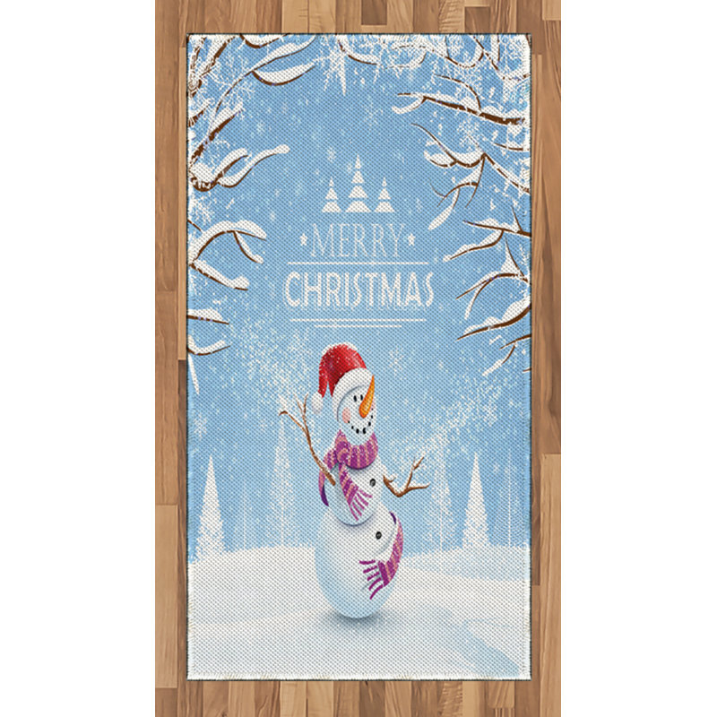 Tapis de Noël Snowman, Rectangle 2 pi 7 po x 5 pi
