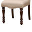 Chaise d’appoint rembourrée en lin beige Falbo