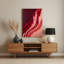 Abstrait couleur champ 8 rouge, art mural en métal-483595344