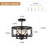 4-ligh 12.6" Dimmable Farmhouse Rustic Hollow Drum Semi-flush Mount Ceiling Light For Kitchen Island Living Room Bedroom Entryway-1263504684