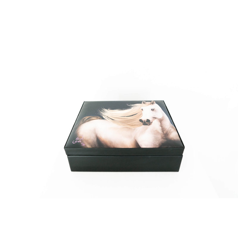 Boîte décorative, H 3,5 po x l 12 po x P 10,5 po