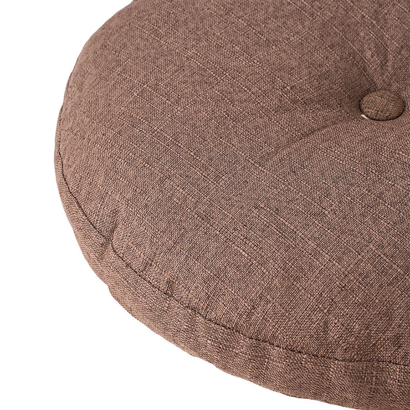 Detachable Round Floor Cushion, Brown