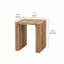 Solid Wood Top Block Side Table
