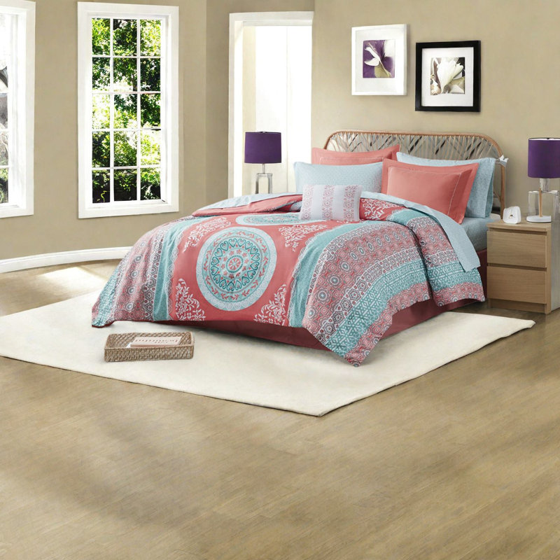 Ensembles de literie complets, médaillon boho en polyester, maison moderne