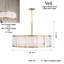 Luminaire suspendu 10 lumières