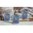  Lumiglow Blue Ribbed Glass Candle Holder, Decorative Accent For Weddings, Parties, And Home Décor, 2.5" Diameter & 3" Tall, Set Of 6