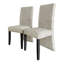 Black Wooden Dining Chair With Velvet Cover-349343674