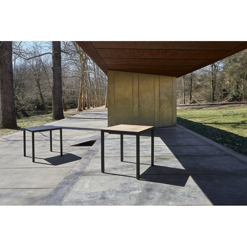 Barcino Outdoor Square Dining Table, White, White