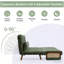 Convertible Sleeper Chair Bed for Adults, Folding Single Sofa Couch, Green, 90CM