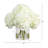 Wedding Collection 14In. Artificial Hydrangea Arrangement In Glass Vase