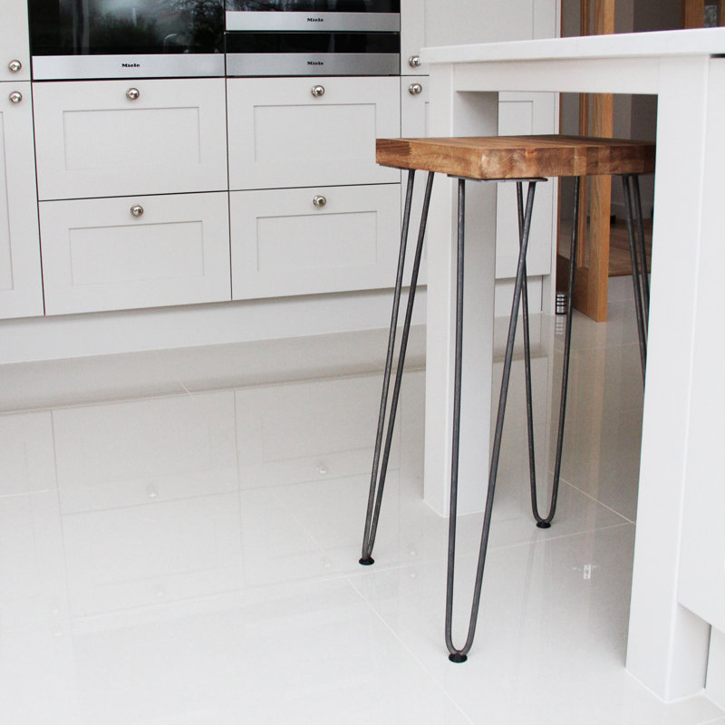 Klimek Table Leg, Silver, 30.48cm H x 11cm W x 8cm D