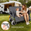 Chariot pliant avec table pliante arrière et porte-gobelets, chariot d'extérieur d'une capacité de 500 lb-124422481