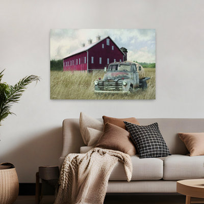 Art contemporain contemporain, paysage d'automne abstrait rustique