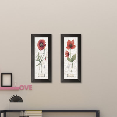 «Royal Garden IV & V» par Daphne Brissonnet, ensemble de 2 reproductions d'art sur papier encadrées