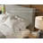 Modern Platform Bed with Tall Upholstered Headboard, Low Profile Platform Bed-1745448385-1781188225
