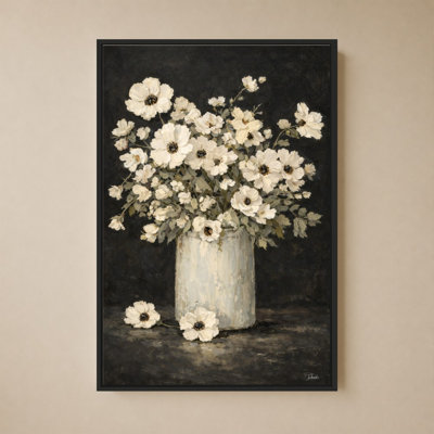 «Primavera On Black» par Patricia Pinto - impression sur toile