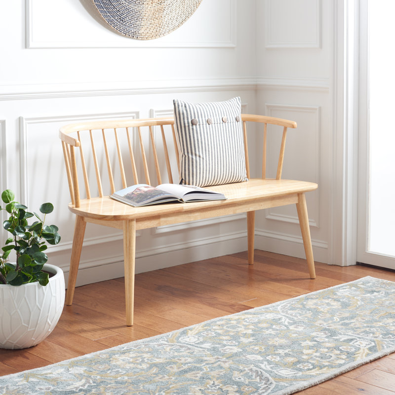 Solid Wood Bench, Natural