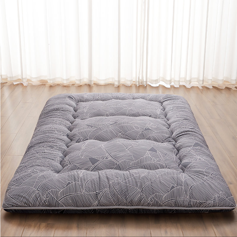 Streicher Japanese Floor Mattress, Futon Mattress with Washable Cover Japanese Futon Suitable for Camping, Guest, Queen, Gray