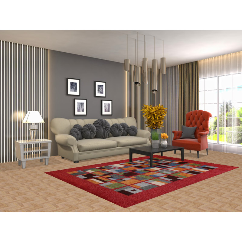 Geometric Modern Indian Area Rug