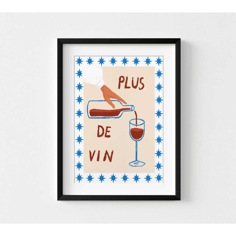 Vin encadré, impression sur toile