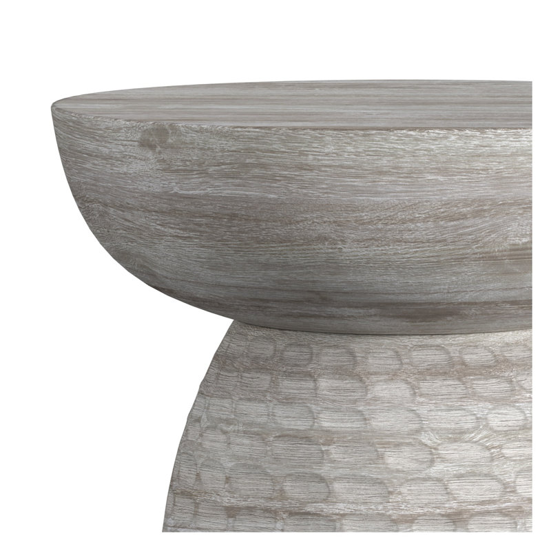 Table d'appoint en bois de manguier massif 13 po Boyd