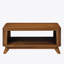 Table basse rectangulaire en bois pour le salon, table basse de 41,5 pouces avec pieds en bois massif, table basse en bois avec tablette de rangement ouverte. Assemblage facile-869155119