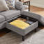 Canapé modulaire réversible avec repose-pieds de rangement 79,5 po-90177806