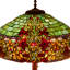 Lampe sur pied en verre teint 65 po de style Tiffany Hampstead 