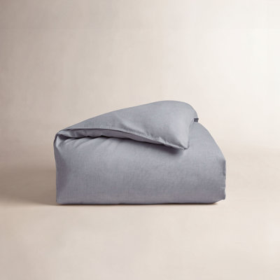 Organic Crinkled Percale Duvet Cover