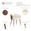 Chaise de salle à manger crème