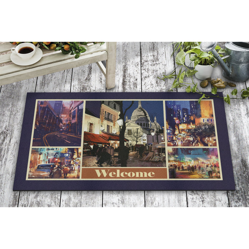 Tapis d'entrée antidérapant 27,56 po x 17,7 po