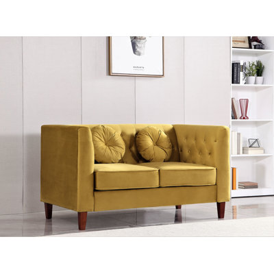 Doraine 59'' Velvet Loveseat