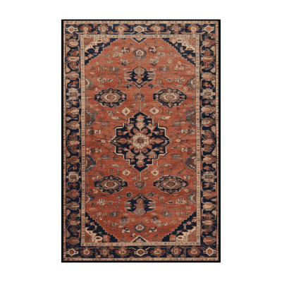 Machine Washable Persian Brown Area Rug