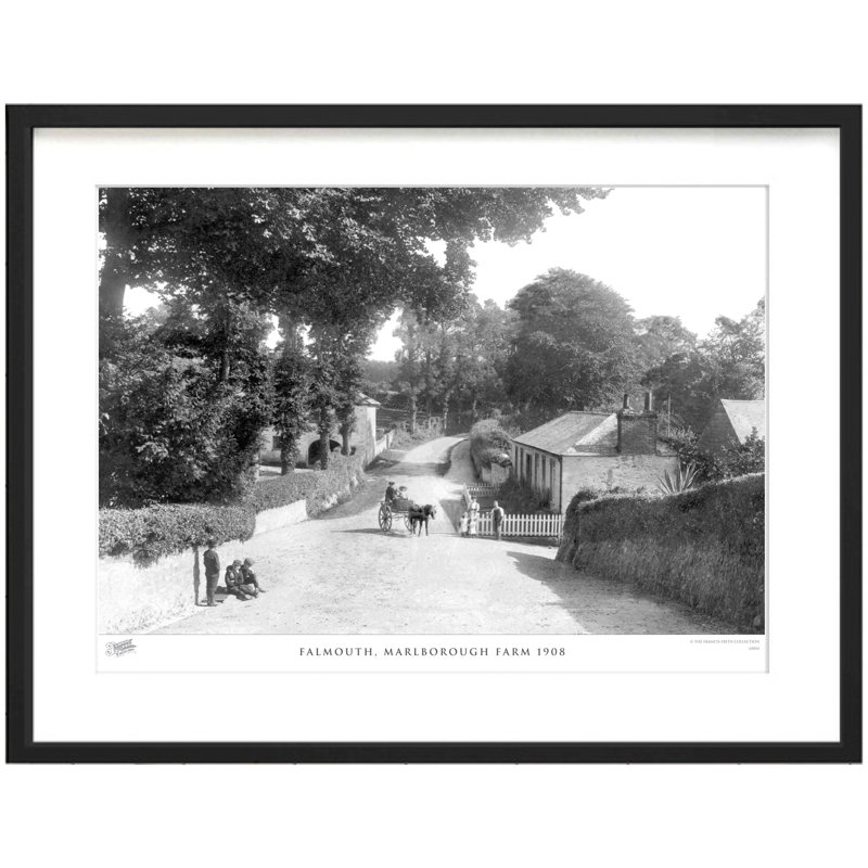 Falmouth, Marlborough Farm 1908 - Single Picture Frame Print, 60cm H x 80cm W x 2.3cm D