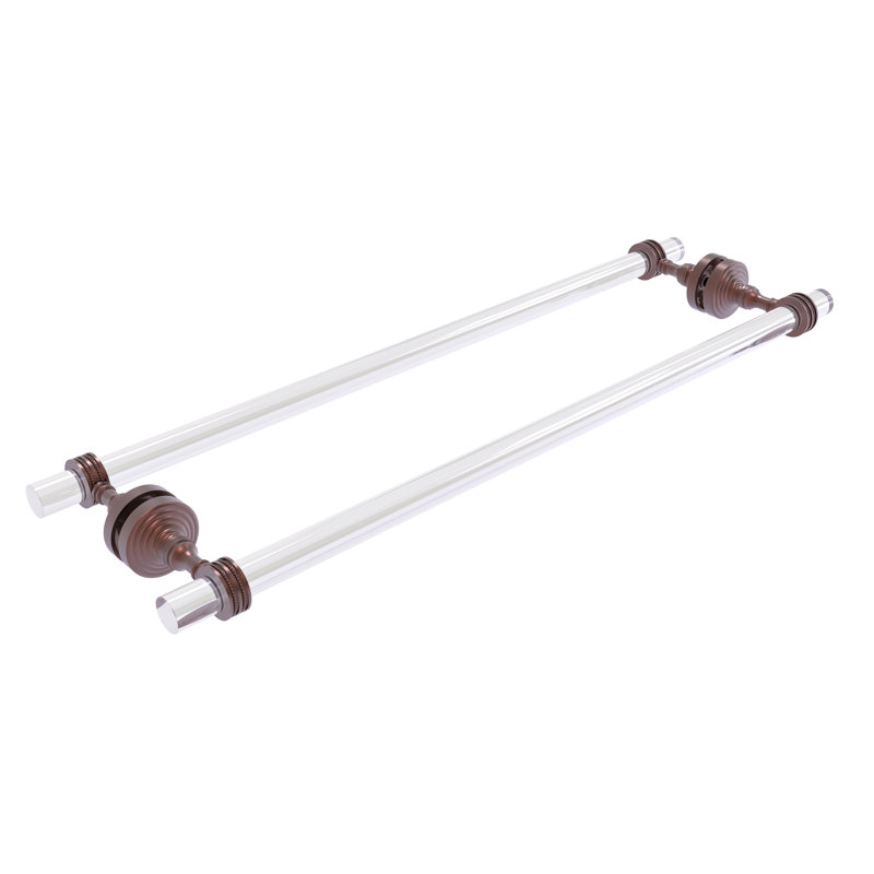 Porte-serviettes 8,7 po pour porte de douche en verre Jarrell, Cuivre antique