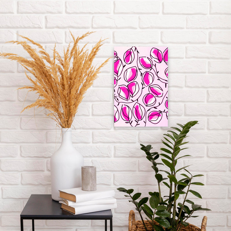 Art contemporain mural plante à graines, H 18 po x l 12 po