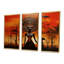 Pleine lune, déesse, paysage abstrait minimal - ensemble d'art mural africain-594294782-594294774