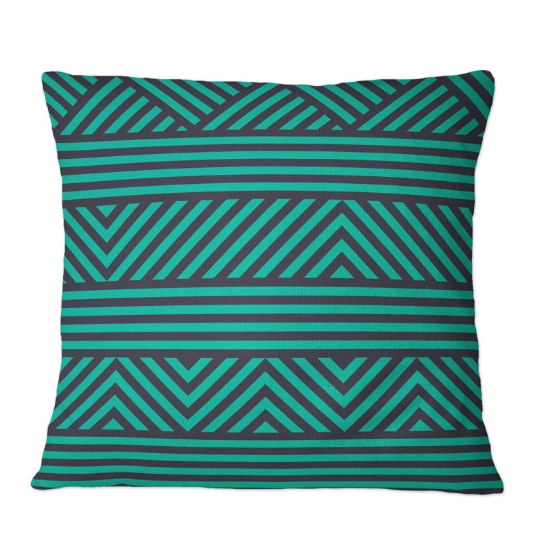 Geometric Throw Pillow, 16" x 16"