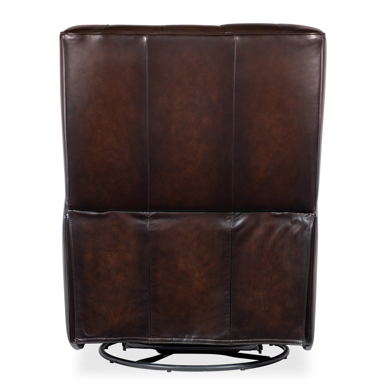 Henderson Leather Swivel/Glider Recliner, Vortex