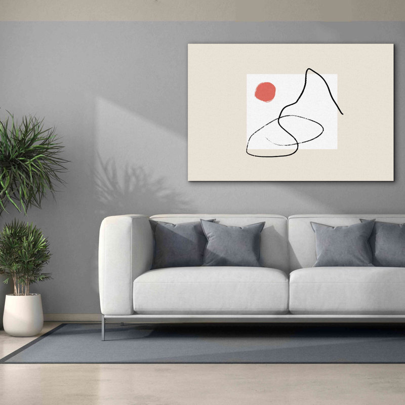 «Nordic Landscape» par Cesare Bellassai, art mural sur toile, H 40 po x l 60 po x P 1,5 po