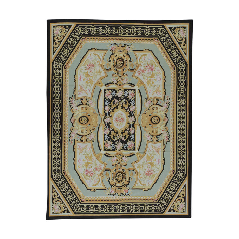 Aubusson Renaissance Wool Oriental Area Rug