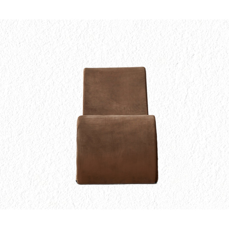 Ergonomic Lounge Chair In Brown - High Foam Core For Support, Machine Washable Cover, Brown