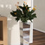 Gudrun 28" Crystal Glass Floor Vase Crushed Diamond Inlay Home Decor