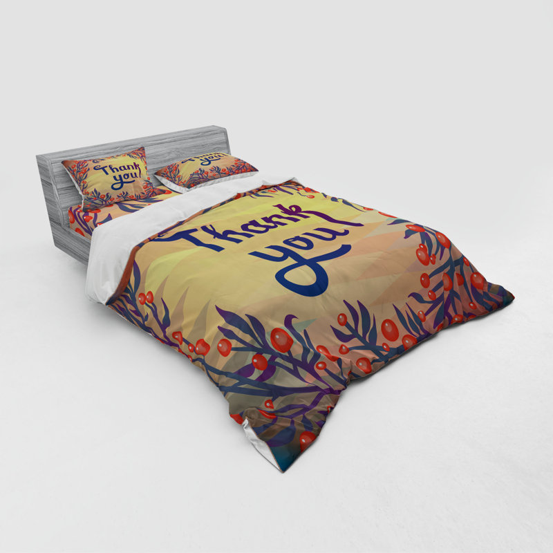 Farmhouse / Country Polyester Duvet Cover, Queen Duvet Cover + 3 Additional Pieces