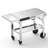 Table de gril portable pliable pour l'extérieur avec double tablette mobile et inoxydable